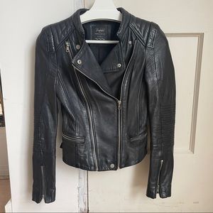 Zara Leather Moto Jacket - XS - real leather 🖤
